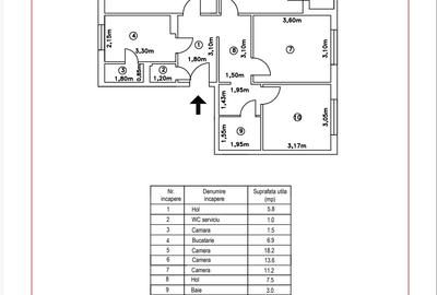 Apartament 4 camere, decomandat, 82 mp - Trapezului, Metrou 1 Decembrie 1918 - 1
