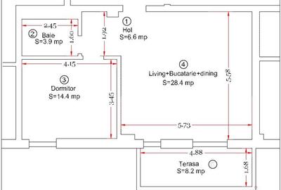 APARTAMENT NOU, INTABULAT, LOCUIBIL, CENTRALA PROPRIE, COMISION O% - 3