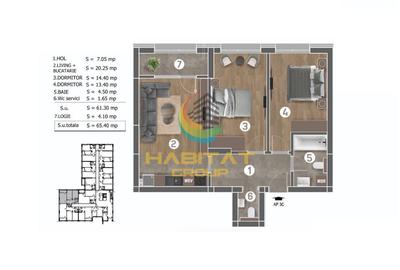 Apartament 3 Camere Sector 4 Grand Arena 65Mp - 2