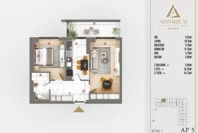 Apartament cu 2 camere decomandat în Theodor Pallady