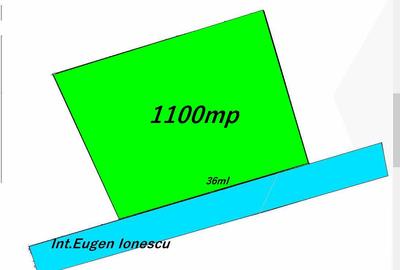 Teren intrav. 1213mp ,(556m+544m utili)+drum,asfalt,36ml desch.zona Ana Aslan - 1