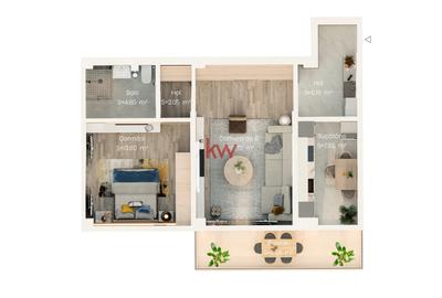 Apartament 2 camere 56 mp | Bloc nou | Parcare inclusă | 94.000€ | Valea Lupului - 2