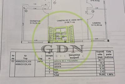 Apartament 3 camere, 77 mp utili - 19