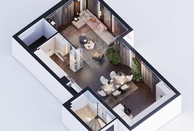 Apartament semifinisat, de Lux, zona semicentrală, 248mp SC, 154mp SU - 2