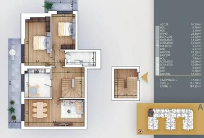 Apartament cu 5 camere tip duplex, 3 bai, 190 mp Metrou Nicolae Teclu - 2