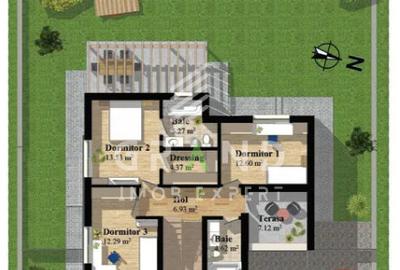 TOTUL NOU!Casa individuala,4 camere,3 BAI,TERASA,GARAJ,zona Dezmir - 36