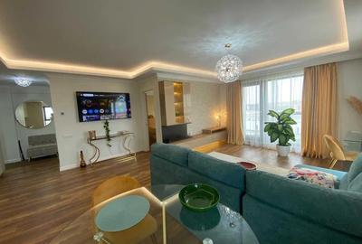 Apartament cu 2 camere semidecomandat, mobilat în Pipera