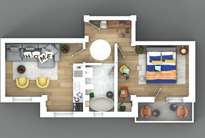 Apartament nou de vanzare, 2 camere, 48 mp, Visani, Profi Visan, Cod 161770 - 3