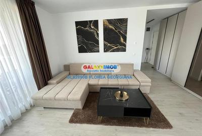 Apartament cu 2 camere semidecomandat, mobilat în Băneasa