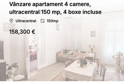 Vânzare apartament 4 camere, ultracentral 150 mp, 4 boxe incluse - 1