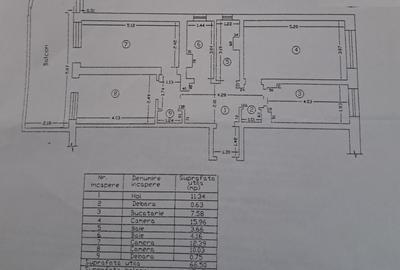 - Apartament 3 camere, suprafata totala 81mp, zona Strada Garii. Etaj 1. - 2