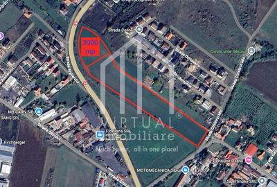 Teren intravilan de vanzare in Sibiu, 3000 mp deschidere la DN 14 - 1
