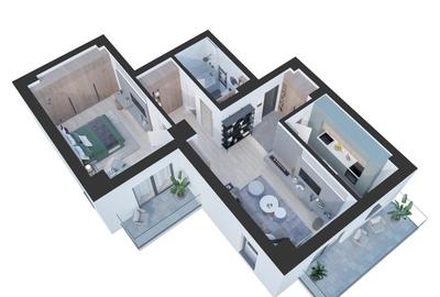 Apartament 2 camere, decomandat, tip 2E, 74mp Sos Nicolina nr.54 - 10