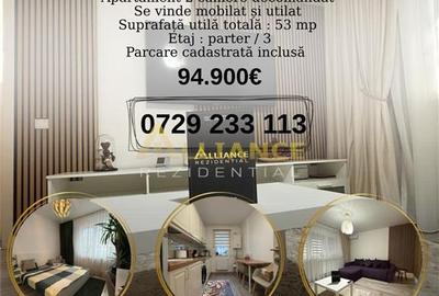 MOBILAT/UTILAT - Apartament 2 camere decomandat - PARCARE - 1