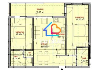 3 Camere Decomandate + Terasă 13 mp – Zona Jumbo - 5