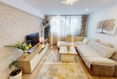 Apartament cu 3 camere semidecomandat, mobilat în Hipodrom 1