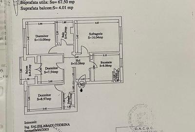Apartament cu 4 camere, 72 mp utili, 2 băi, zonă liniștita langa parc - 16