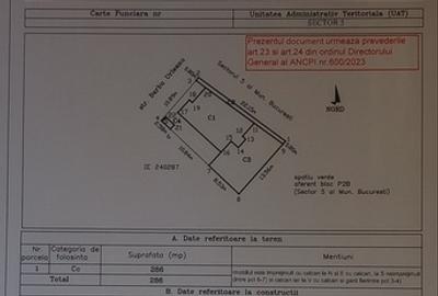 Panduri - zona M2 , deschidere  23m, format din 2 loturi - 3