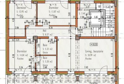 Apartament cu 4 camere semidecomandat în Mărăști