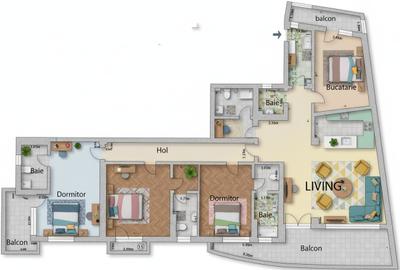 Șoseaua Nordului: Herastrau apartament 3600 euro + tva cu parcare subterană - 16