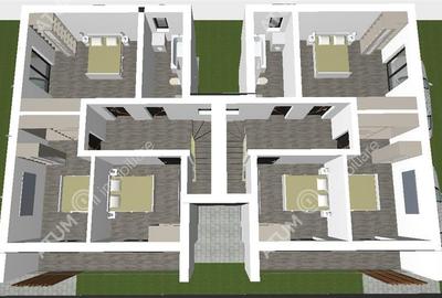 Casa intabulata de 4 camere cu 2 bai si teren de 200 mp in Selimbar - 3