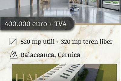 6 hale disponibilie - 520 mp utili + 320 mp teren - 2