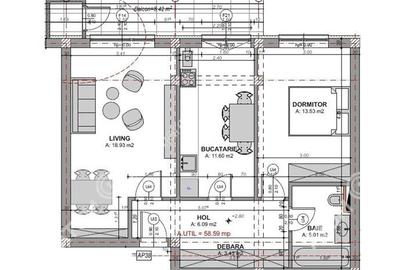 Apartament cu 2 camere si boxa depozitare zona Doamna Stanca - 7