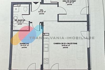 Apartament cu 3 camere semidecomandat în Florești
