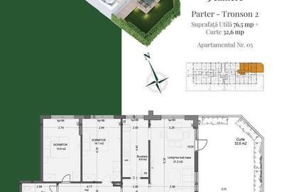 AP. 3CAM. DECOMANDAT + GRADINA IN COMPLEX PREMIUM / COMISION 0%! - 1