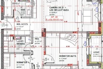 Apartament cu 4 camere semidecomandat în Florești