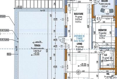 Apartament 2 camere cu terasa spectaculoasa de 60 mp si balcon, spatiu si lumina - 3