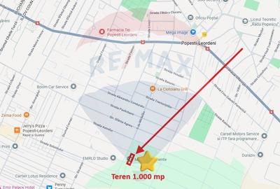 Teren 1000 mp de vanzare in Popesti-Leordeni / Strada Echinoctiului - 1