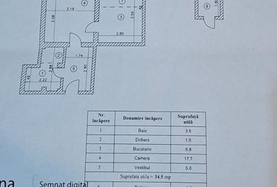ION MIHALACHE - TURDA, AP 2 Cam (AMENAJAT), 44 MP, Et 10/11 Bloc Reabilitat - 17