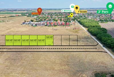 Pachet 6 Parcele | 560 MP Fiecare | Proiect Duplex | Comision 0 - 1