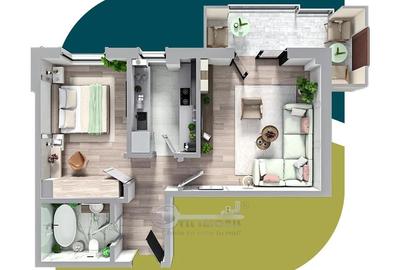 Apartament cu 2 camere decomandat în Galata