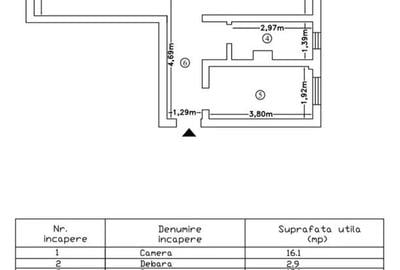 Oancea ! Apartament 2 Camere Decomandat - 1