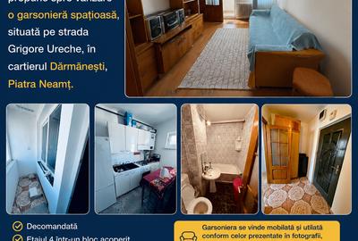 Garsonieră de vânzare – Dărmănești | 30,92 mp - 9