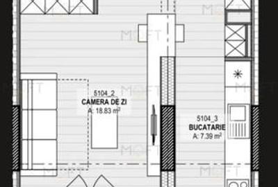 Studio lux Win Herastrau complet mobiliat cu loc parcare subteran - 15