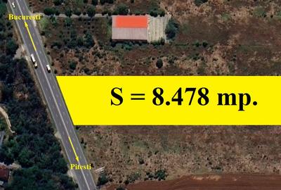 Tartasesti - stradal, 8.478 mp. teren intravilan cu deschidere de 33 m. la DN 7 - 1