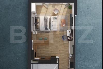 Apartament 1 camera, 46 mp, balcon 6 mp, Proiect nou nZEB, zona Rivus - 2