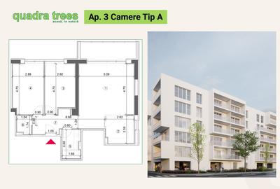 Apartament cu 3 camere în Drumul Taberei