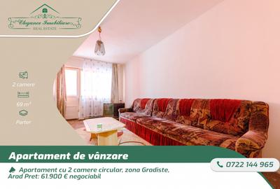 Apartament cu 2 camere circular, mobilat în Grădiște