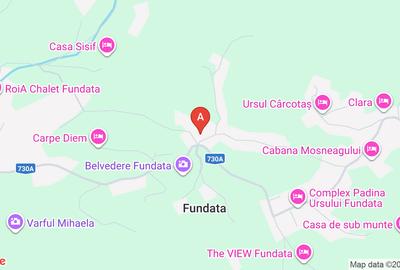 Cabană cu teren intravilan 3.400 mp, panoramă Bucegi & Piatra Craiului – Fundata - 1