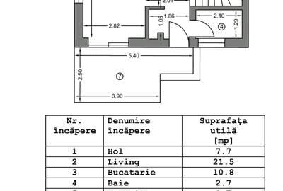 FARA COMISIOANE CASA TOP 5 camere P+1+ M 3 bai incalzire pardoseala LA CHEIE - 44