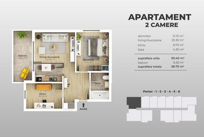 Apartament 3 camere, bloc finalizat-acte gata, Aparatorii Patriei metrou - 6
