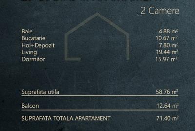 Apartament cu 2 camere in imobil nou, terasa 13 mp, zona Fabricii - 5