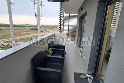 3 camere  bloc nou, 80 mp utili , balcon de 20 m - 22