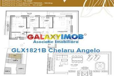 Unirii 4 camere + Terasa 216 mp, etj 3 3 in complex rezidential 2025 - 12