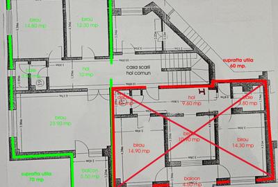 Inchiriere spatiu de birou, 70 mp, 3 birouri, Toamnei-Centrul Civic - 8