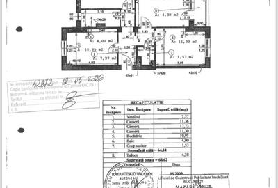Apartament - 3 camere - semidecomandat - Tineretului - 11